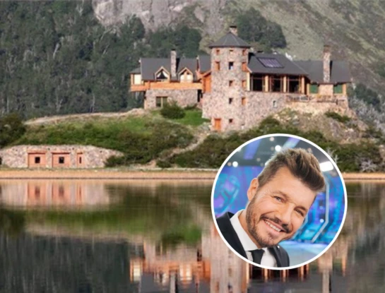 Así es la imponente mansión de Marcelo Tinelli en Esquel: tiene 6 pisos, lago privado, bosque y una capilla