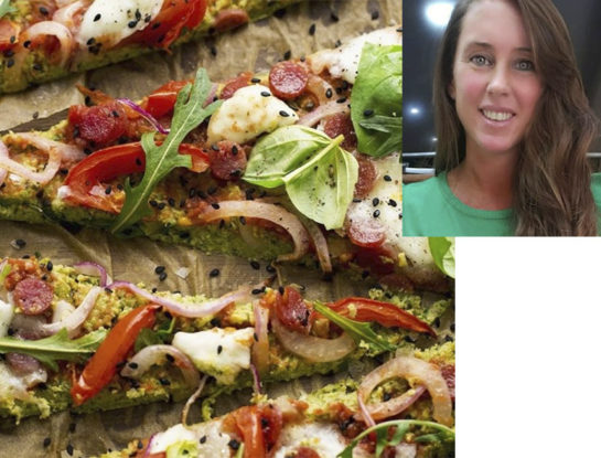 La receta de la pizza de brócoli de Estefanía Pasquini, la esposa del Dr. Cormillot