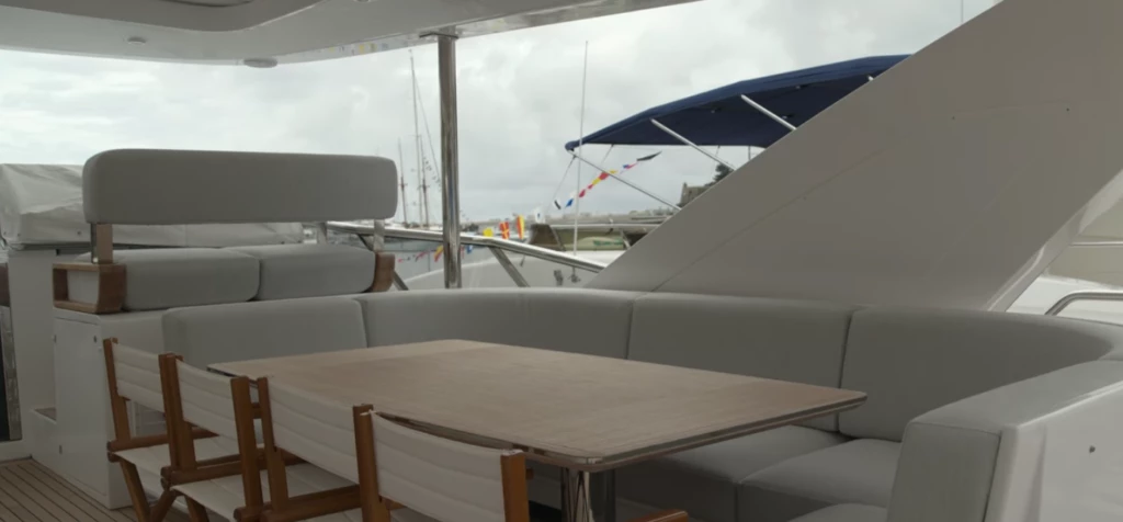 Cubierta del yate de Georgina Rodríguez y Cristiano Ronaldo