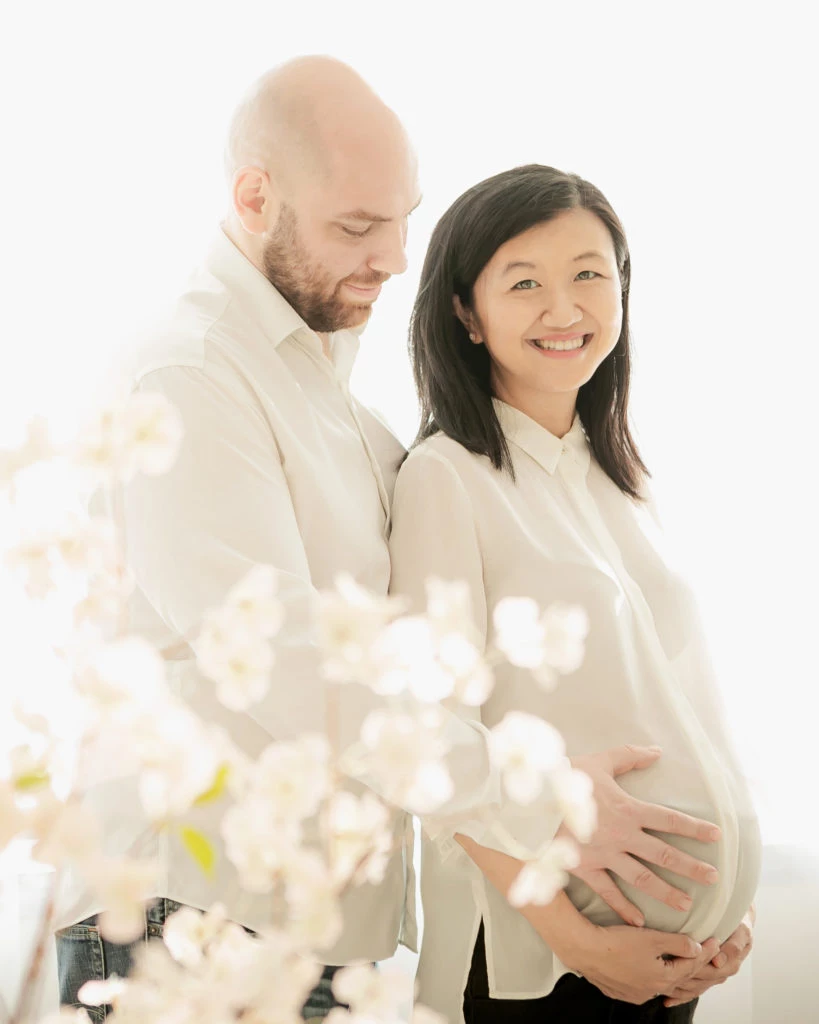 Karina Gao junto a su marido