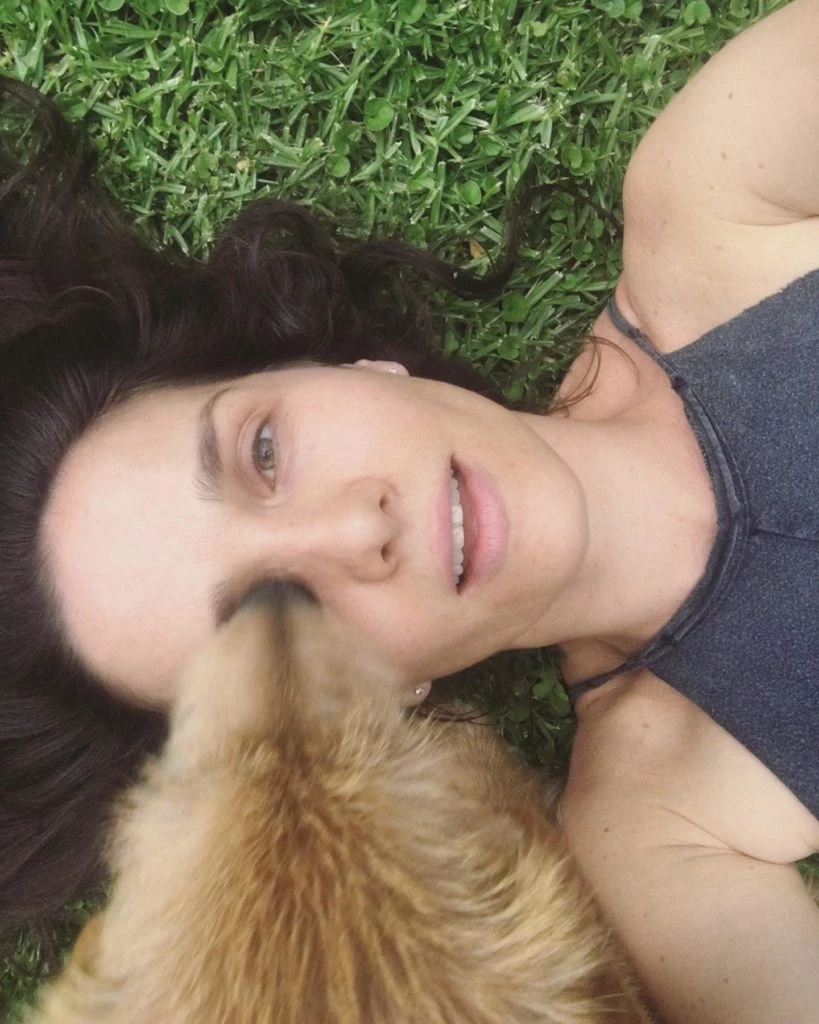 Natalia Oreiro y su perro Jupiter