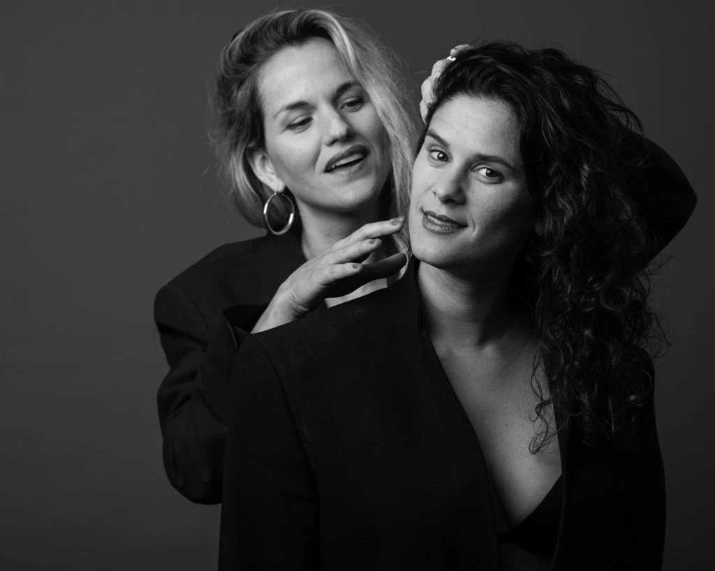 Valentina y Sofia en producción de fotos