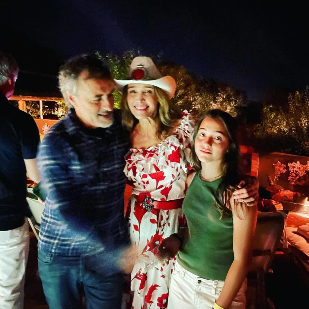 Verónica Lozano y su familia