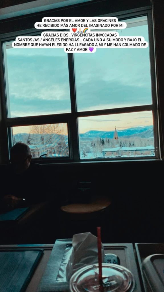 Posteo de Vero Lozano. FOTO IG