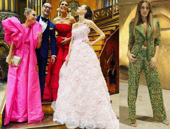 Los espectaculares looks de gala en la presentación del libro de Fabián Medina Flores