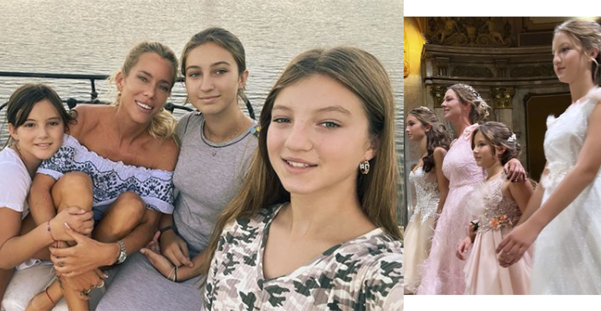 Así lucieron Indiana, Allegra y Sienna Cubero, las hijas de Nicole