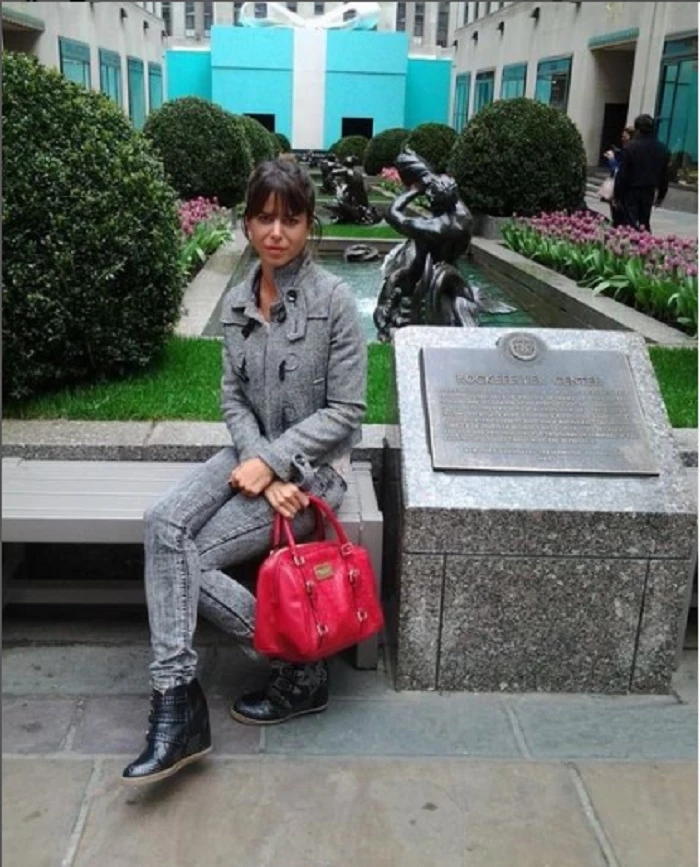 Marianela Mirra en su visita a los Estado Unidos.