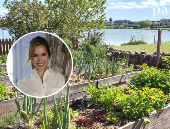 Elina Costantini nos muestra su exclusiva huerta de Nordelta: a metros del lago y con todo tipo de cultivos