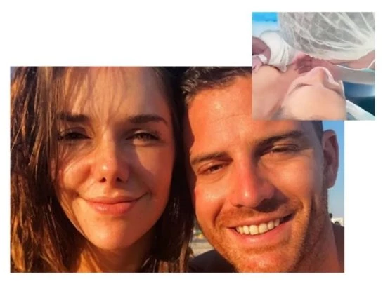 Nació Valentino, el primer hijo de Julieta Nair Calvo y Andrés Rolando