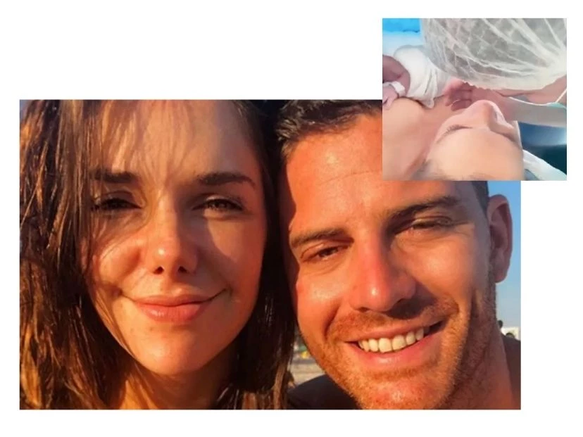 Nació Valentino, el primer hijo de Julieta Nair Calvo y Andrés Rolando