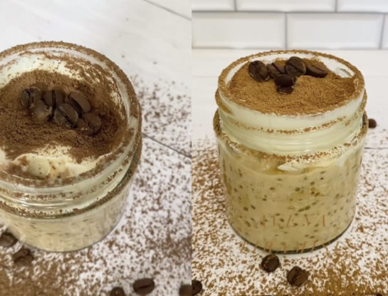 El chía pudding más original, con sabor a tiramisú