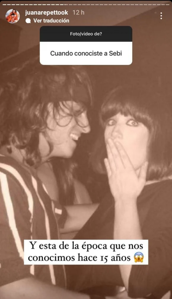 Juana Repetto cuando conoció a su marido Sebastián Graviotto