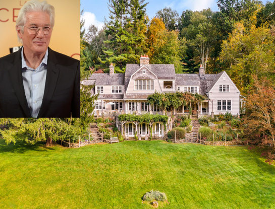 Así es la mansión rural que Richard Gere puso a la venta en Nueva York: es de estilo rústico, tiene 8 dormitorios y está rodeada de naturaleza