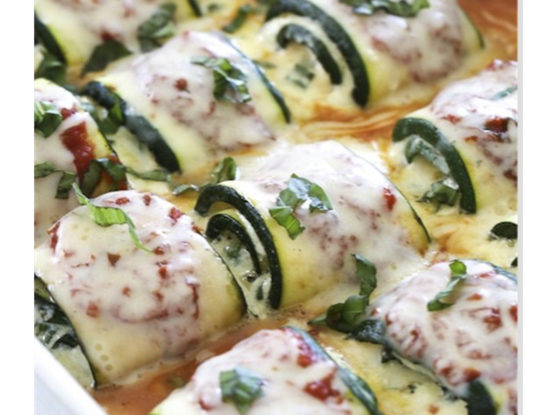 La receta de los rollitos fit de zucchini con espinacas y queso de cabra