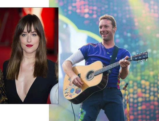 Dakota Johnson y Chris Martin, juntos en la gira sustentable e inclusiva de Coldplay