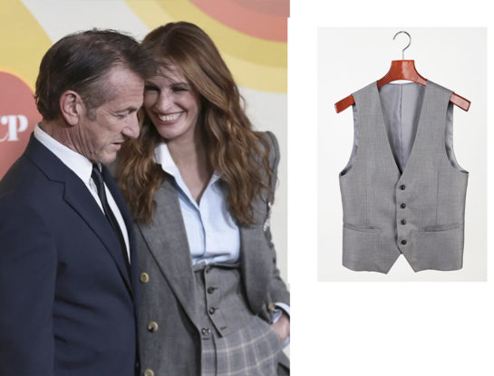 El chaleco sigue siendo la prenda it de la temporada: Julia Roberts muestra cómo llevarlo