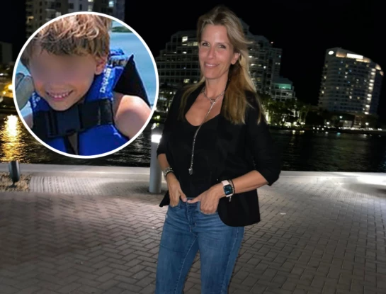 María Carolina Giménez Aubert y su hijo Francisco Paquito Linder