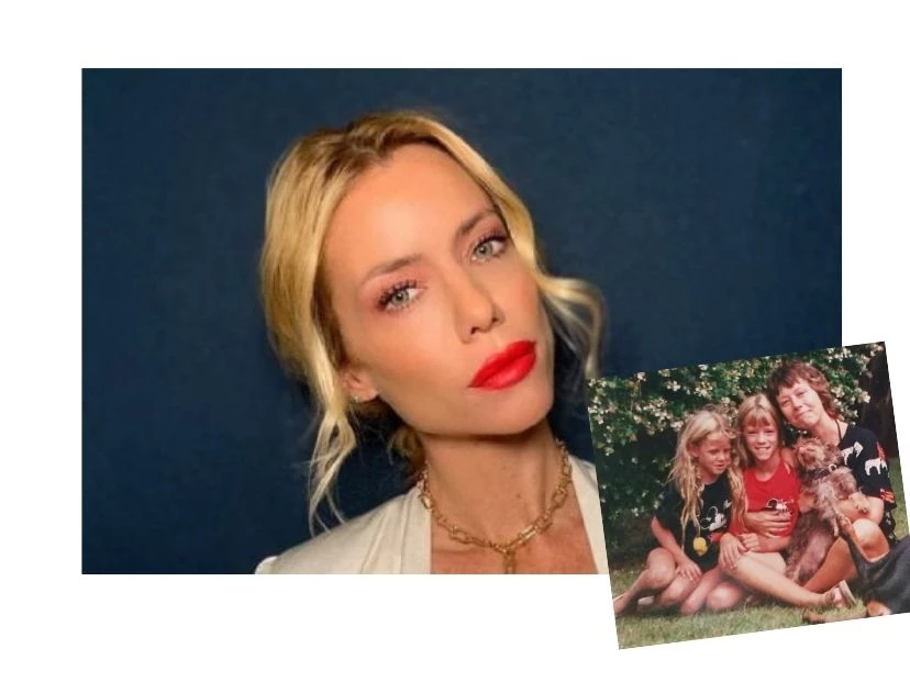 Nicole Neumann y su abuela Petra modelaron juntas