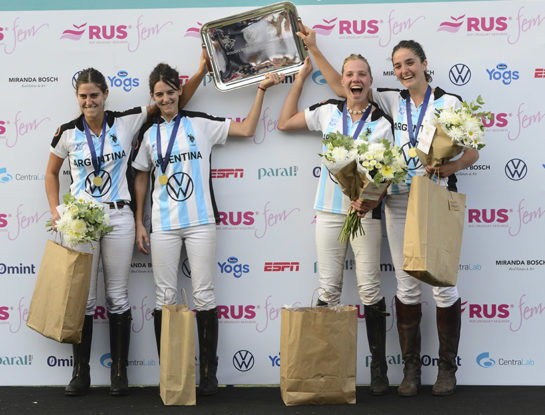 ¡Coronadas de gloria!: Argentina es el primer campeón del Mundial de Polo Femenino presentado por RUS Fem