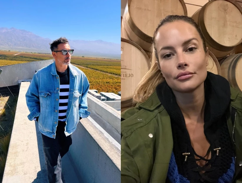 Natalia Borges en escapada a Mendoza con Pocho Lavezzi