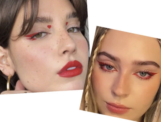 Labial rojo como delineador, la nueva tendencia beauty que aman las redes
