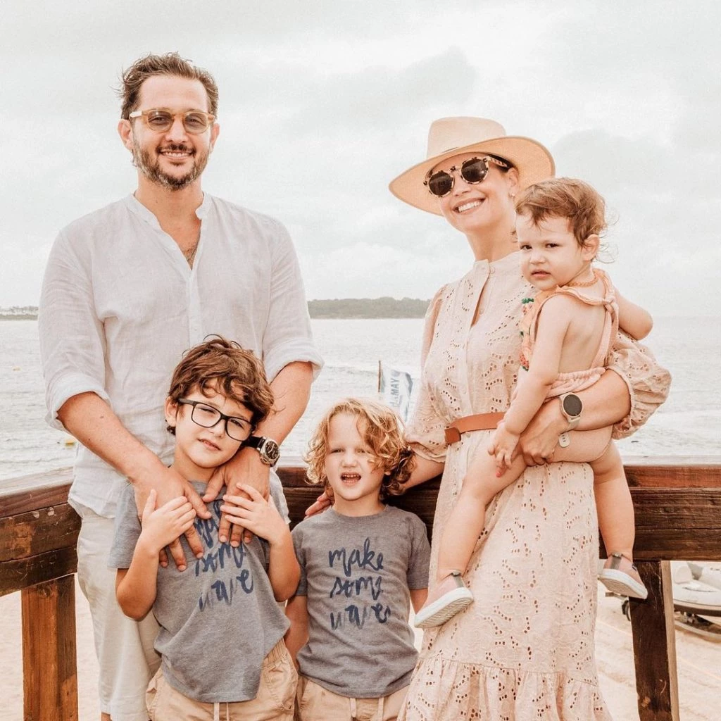 Sabrina Garciarena, Germán Paoloski con hijos