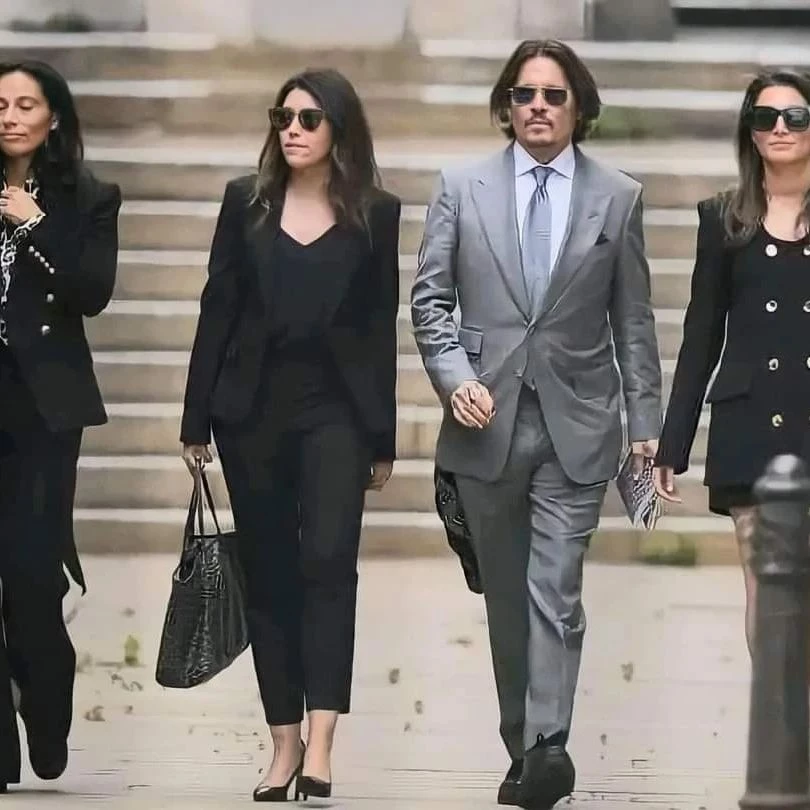 Jhony Deep con Camille Vasquez, su abogada