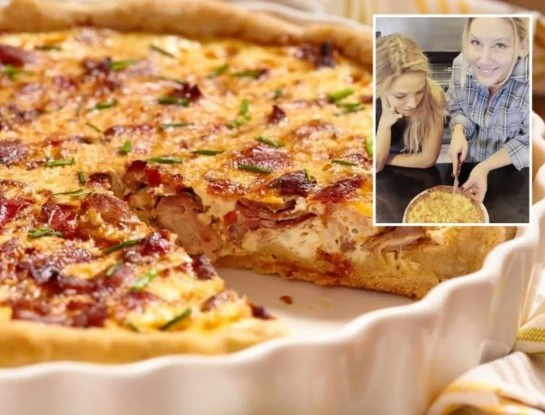 La receta de la tarta de jamón y queso con masa integral imperdible de Daniela Lopilato