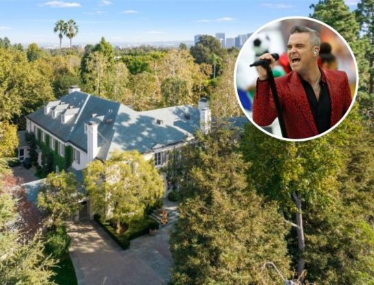 Así es la increíble mansión de Robbie Williams en Los Ángeles: tiene 8 habitaciones, 11 baños y sigue un estilo de decoración clásico