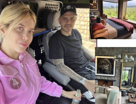 Así es el lujoso y exótico lodge donde se hospedan Wanda Nara y Mauro Icardi en Ruanda: está dentro de un parque nacional y solo se accede en helicópero a la zona