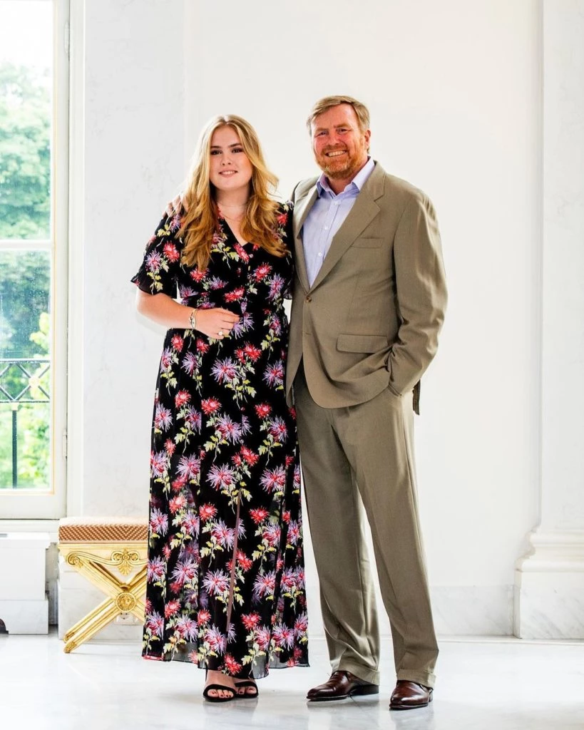 El rey Guillermo y Amalia, la heredera al trono