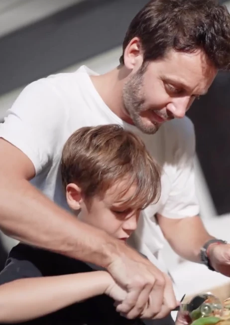 Benjamín Vicuña con Benicio