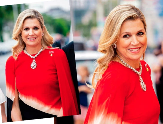Máxima desplegó todo su glamour durante un concierto en Austria