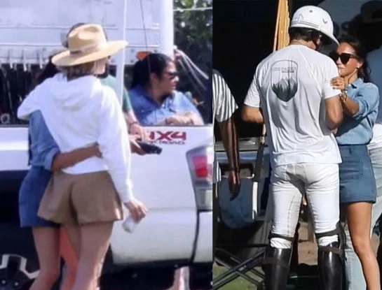 Meghan Markle a los abrazos con su amiga argentina: estuvieron juntas en la semifinal de polo en Santa Bárbara y alentaron a sus maridos