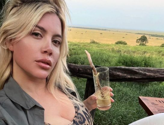 El descuido de Wanda Nara y la reacción divertida de Mauro Icardi, mientras disfrutan de sus vacaciones en África
