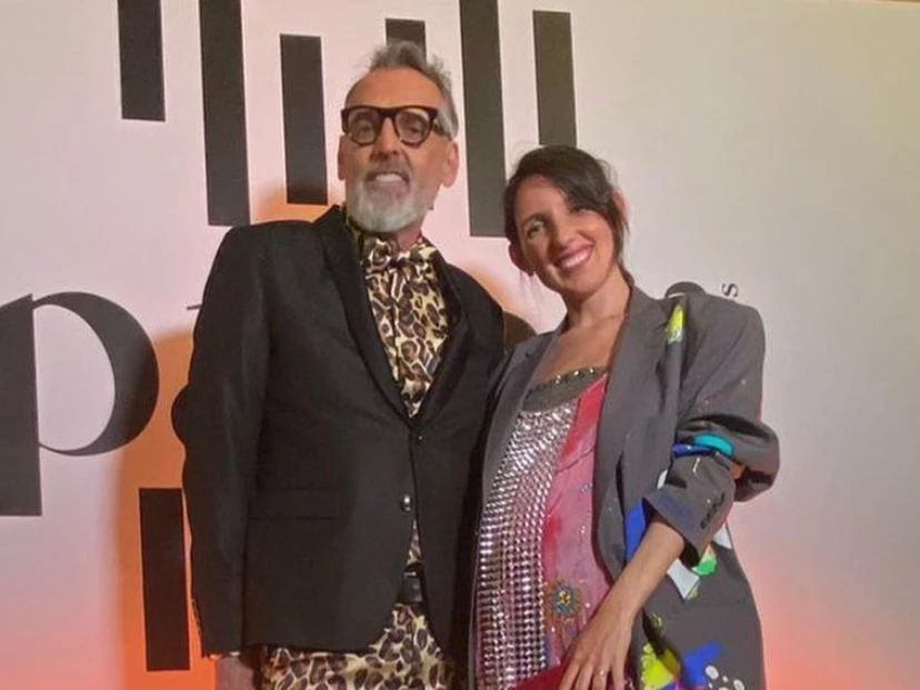 Benito Fernández y su hija embarazada