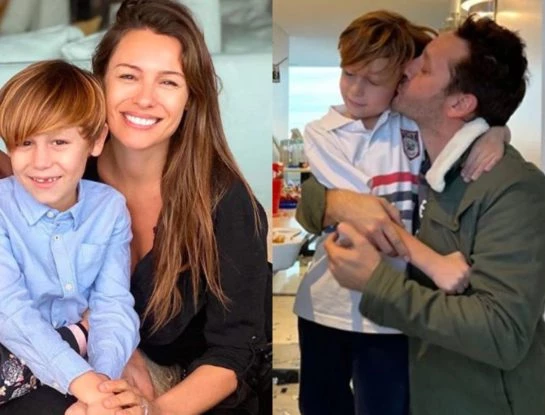 Pampita y Benjamín Vicuña celebraron juntos el cumpleaños "futbolero" de Beltrán y el actor le hizo un regalo muy especial