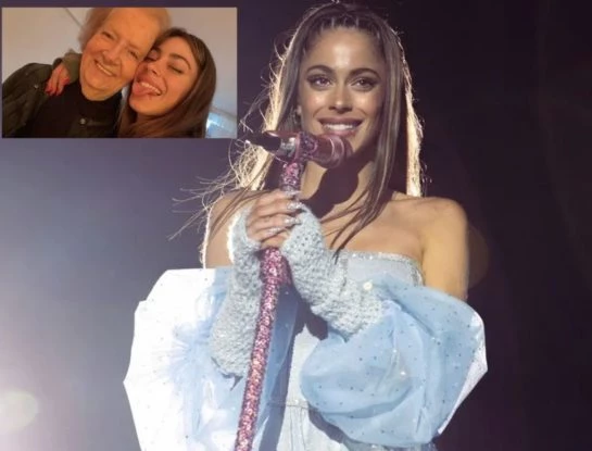 Tini Stoessel vivió el momento más emotivo en su show junto a su abuela María Luisa