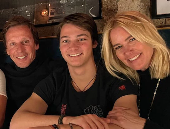 Quién es Tiziano Gravier, el hijo de Valeria Mazza y Alejandro Gravier a quién agredieron al salir de un boliche en Rosario: tiene 20 años y es una de las grandes promesas del esquí argentino