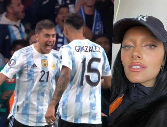 Finalissima 2022: La reacción de Oriana Sabatini al golazo de Paulo Dybala que cerró el encuentro entre Argentina e Italia