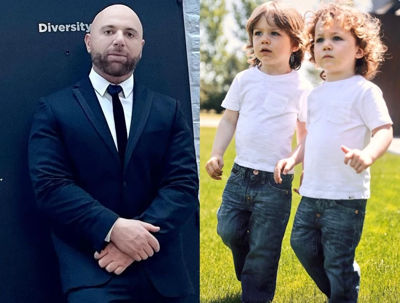 Germán Martitegui y sus hijos