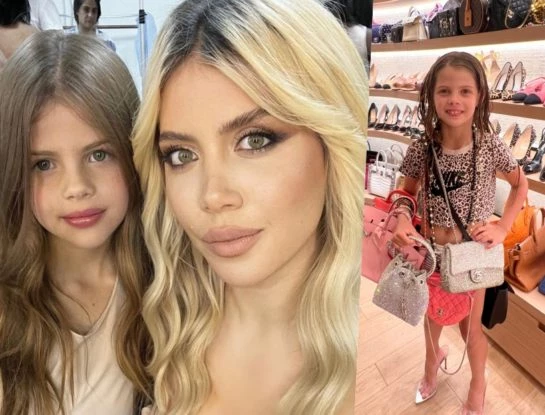 Wanda Nara se sorprendió al descubrir a su hija Francesca in fraganti