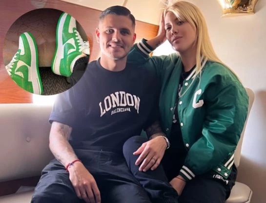 Cuánto cuestan las exclusivas zapatillas Nike en colaboración con Louis Vuitton que lucieron Wanda Nara y Mauro Icardi