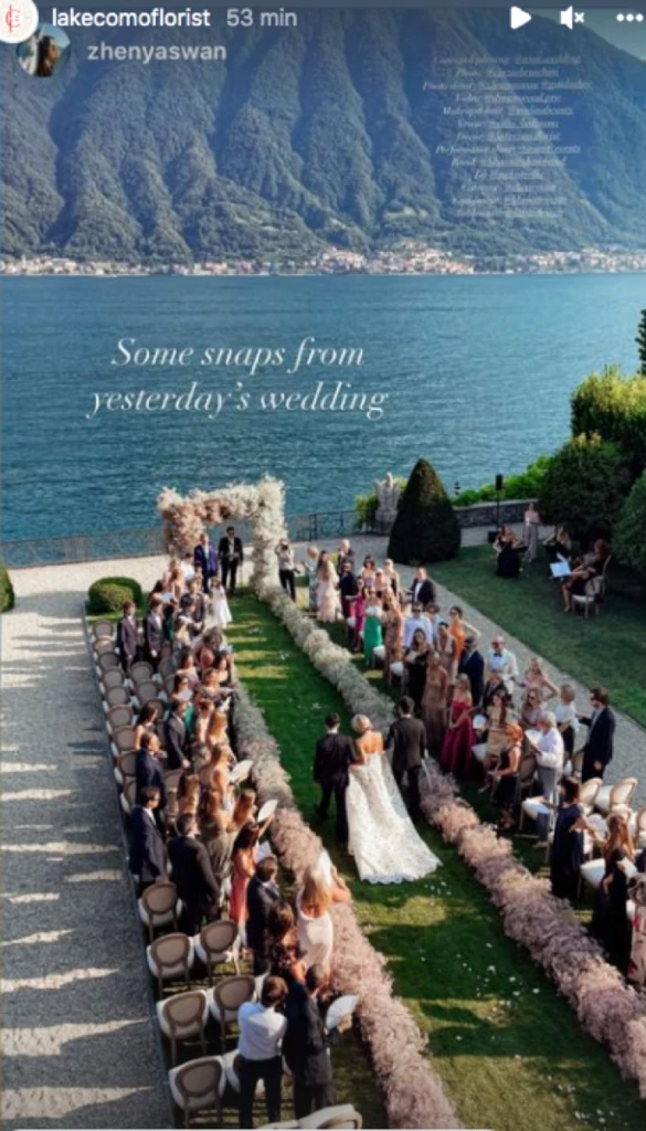 El casamiento de Lulú Sanguinetti y Martín Redrado en Milán