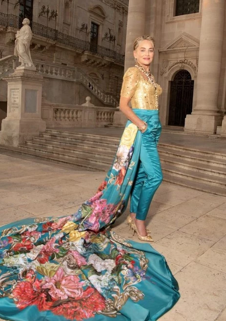 Sharon Stone en Dolce & Gabbana