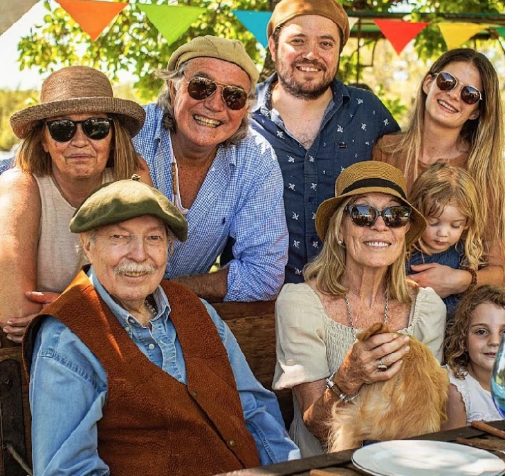 Pancho Dotto junto a su hermano