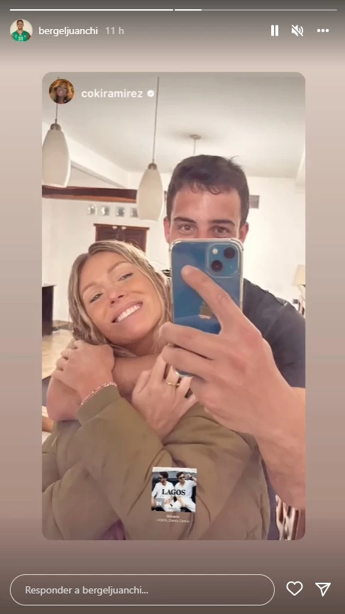 Coki Ramírez con su nuevo novio, Juan Bergel