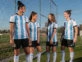 La Selección Femenina con la nueva camiseta argentina