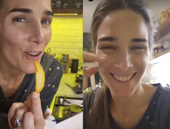 Cuál fue el menú vegetariano que Juana Viale preparó para recibir amigos el sábado a la noche junto a su novio, Agustín Goldenhorn