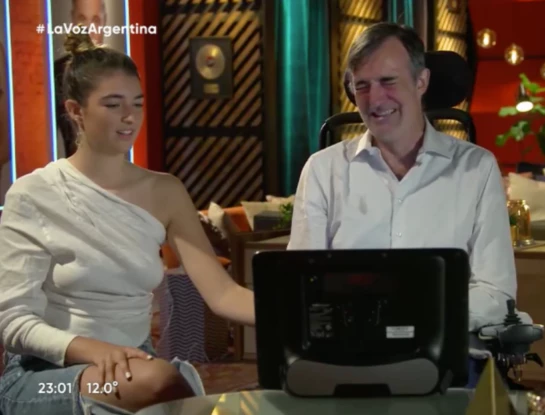 Esteban Bullrich rompió en llanto en "La Voz Argentina" por la participación de Margarita, su hija
